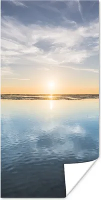 Produktbild von MuchoWow® Poster Watteninseln - Wasser - Sonne 20x40 cm - Plakat - Foto