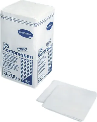 Produktbild von Hartmann ES-Kompressen unsteril 8- lagig 100 Stück 5 x 5 cm