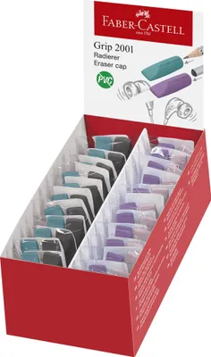 Produktbild von FABER-CASTELL Rad. Grip 2001 eraser cap RollOn colours