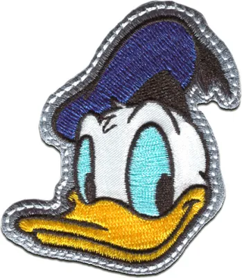 Produktbild von Disney © Mickey Mouse Donald Duck - Aufnäher, Bügelbild, Aufbügler, Applikationen, Patches, Flicken, Zum Aufbügeln, Größe: 6,5 x 5,8 cm