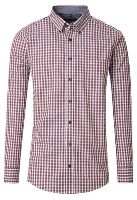 Produktbild von Casa Moda - Casual Fit - Herren Freizeit Hemd Langarm (454389000), Größe:XXL, Farbe:Rot (400)