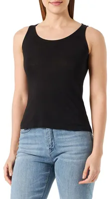 Productafbeelding van binnenin het mouwloze T-shirt van de vrouwen