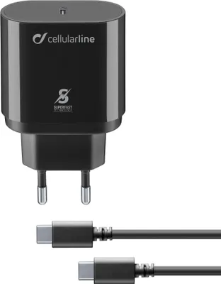 Immagine prodotto di Cellularline USB-C SuperfastChargerKit 25W con cavo per Samsung