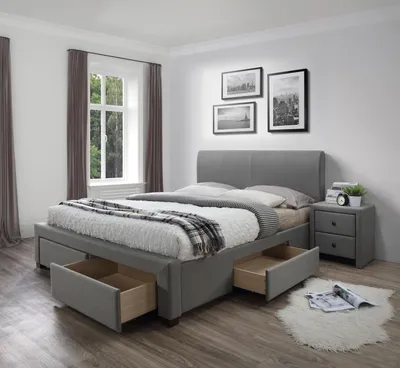Obrázok produktu pre MOB, Manželská posteľ 180 cm - Aldeia (s roštom a úl. priestorom)