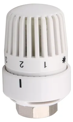 Image de Robinet thermostatique Tête thermostatique radiateur Vanne de radiateur - M30x1,5 - Blanc - Pour radiateurs avec raccord M30x1,5