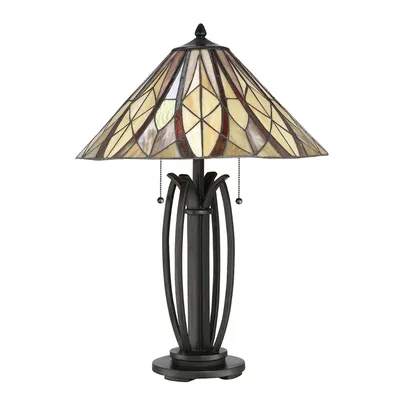 Produktbild von Elstead Victory Tischleuchte E27 2-fach Valiant Bronze