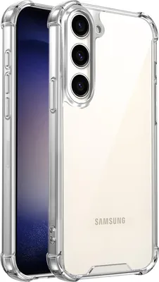 Obrázek produktu pro Průhledné pouzdro pro Samsung Galaxy S23, hybridní čirá zadní strana, TPU bumper nárazuvzdorný kryt
