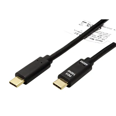 Obrázek produktu pro Value VALUE 11.99.8309 USB kabel USB 2.0 2 m USB C černý