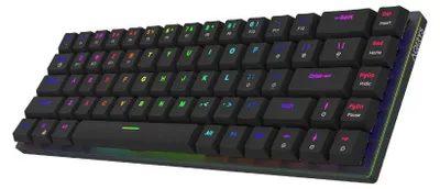 Image de Clavier de jeu mécanique, sans fil, rapide, compact, noir