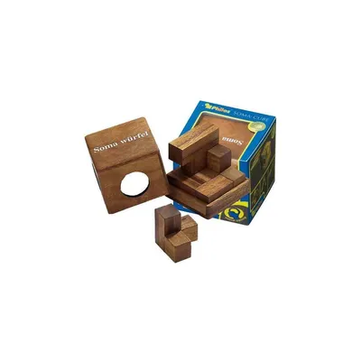 Produktbild von Somawürfel Holz-Puzzle aus Samena, Geduldspiel für 1-2 Spieler ab 8