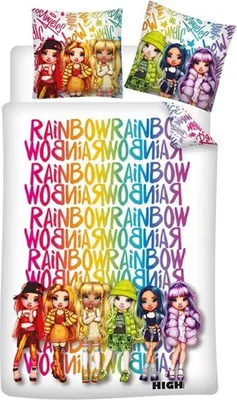 Produktbild von Rainbow High Girls Kinder Bettwäsche 2tlg. Set 135-140x200 65x65