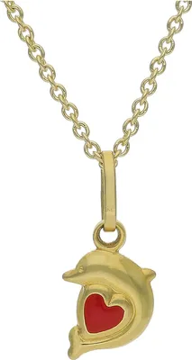 Produktbild von JuwelmaLux Kinder Herz Anhänger 333 Gold Delfin JL30-02-3449