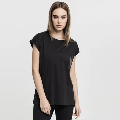 Immagine prodotto di Urban Classics Donna - Camicia con spalle estese nera - S