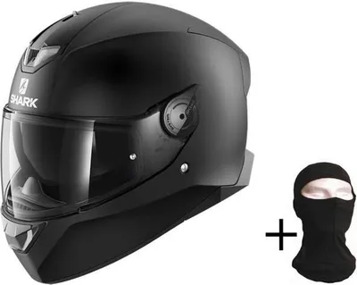 Produktbild von Shark Skwal 2 Blank Mat LED Helm, schwarz matt, XS (53/54)