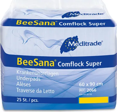 Produktbild von Meditrade- BeeSana® Comflock Super - Bettunterlagen 60x90cm, 25 Stk / Pkg