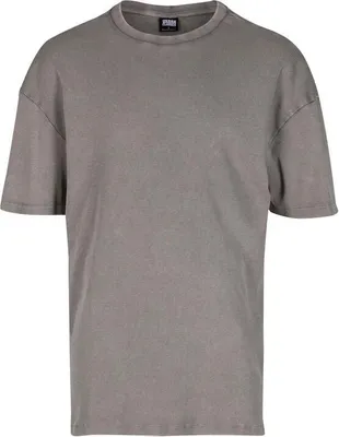 Produktbild von Urban Classics T-Shirt Herren Washed Rib Tee hellgrau Basics 100% Baumwolle S