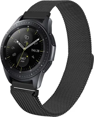 Produktbild von imoshion Magnetisches Milanaise Armband für das Samsung Galaxy Watch 3 (45 mm) / Watch (46 mm) / Gear S3 Frontier / Gear S3 Classic (22 mm) - Schwarz