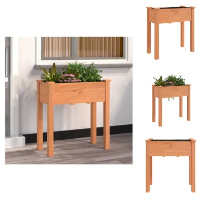 Produktbild von vidaXL Pflanzkübel mit Einsatz Braun 71x37x76 cm Massivholz Tanne -  Blumentöpfe & Pflanzgefäße