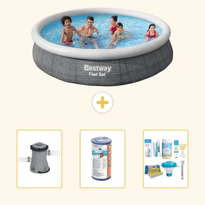 Produktbild von Bestway Fast Set Rund - 366x76 cm - 4-teilig S22668