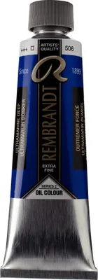Obrázok produktu pre Olejová farba Rembrandt, tuba 150 ml, ultramarínová tmavá 506