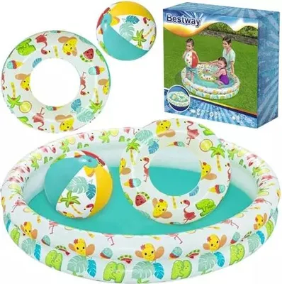 Produktbild von 3in1 aufblasbarer Pool für Kinder BESTWAY 51124