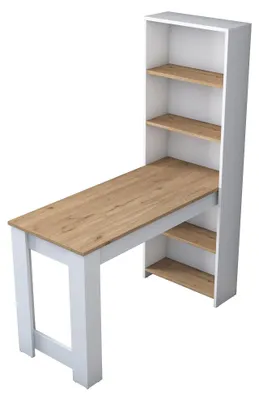 Produktbild von Cervaro - Frisiertisch\, 120x54x154h cm Eichenbraun, 5 Ablagen