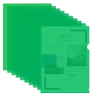Productafbeelding van Plastic ordners, aktendossiers, documentenmappen, 30 stuks, aktendossiers A4, doorzichtige omslagen