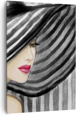 Produktbild von Bild auf Leinwand - Leinwandbild - Einteilig - frau stil mode - 70x100cm - Wand Bild - Wanddeko - Wandbilder - Leinwanddruck - Kunstdruck - Wanddekoration - Leinwand bilder - Wandbild - PA70x100-3926