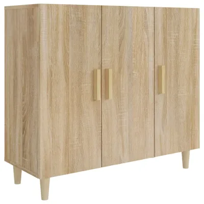 Produktbild von "WINTER SALE"Sideboard - elegante Design - Mehrzweckschrank - Sonoma-Eiche 90x34x80 cm Holzwerkstoff - Kommoden NEU9467462