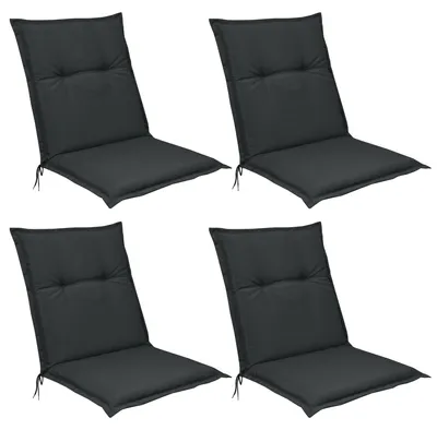 Produktbild von Beautissu 4er Set Niedriglehner Auflagen Base NL, 100x50cm, Graphit