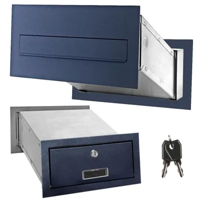 Productafbeelding van Doorgangsbrievenbus MP-6PN (antraciet) 260-410mm diepte 2 sleutels