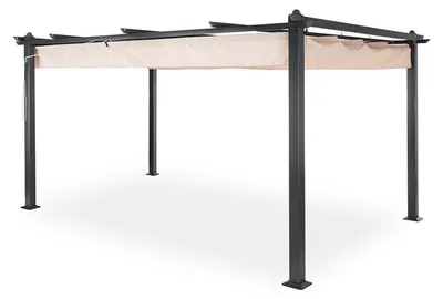 Obrázek produktu pro Blumfeldt Pantheon, pergola, přístřešek, 3 x 4 m, hliník, stříška proti slunci, polyester