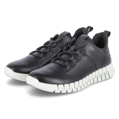Produktbild von Ecco Herren Low Sneaker GRUUV M Schwarz Glattleder Größe: 40