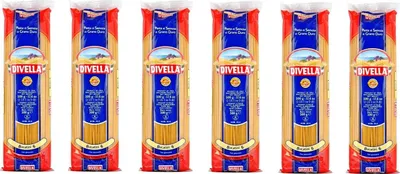 Produktbild von 6x Divella Pasta 100% Italienisch Bucatini N°6 Teigwaren aus Hartweizengrieß 500g