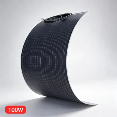 Imagen del producto de Panel solar flexible, 2 unidades - 100 W - 18 V, silicio monocristalino