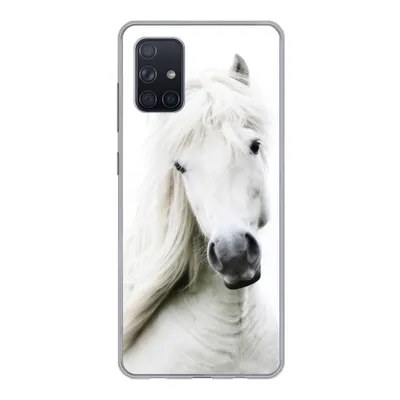 Produktbild von MuchoWow® Handyhülle Schutzhülle Hülle für Samsung Galaxy A51 Pferde - Nutztiere - Mähnen Silikon Softcase Handy Hülle - Schutzabdeckung