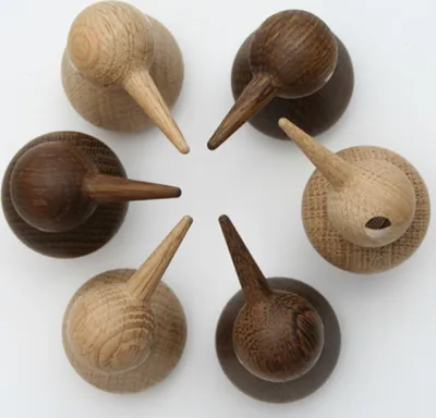 Produktbild von ArchitectMade Bird Chubby Holzfigur Vogel natur 425
