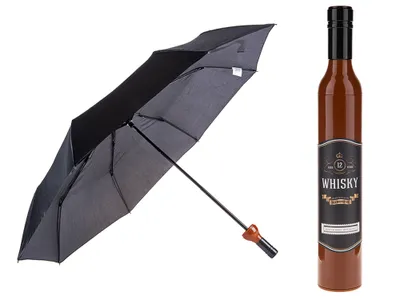 Produktbild von OOTB Taschen-Regenschirm Whiskyflasche