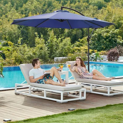 Produktbild von SONGMICS Sonnenschirm Ø 300 cm Sonnenschutz UPF 50+