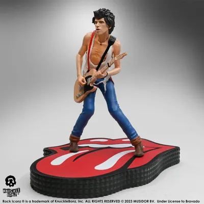 Obrázok produktu pre The Rolling Stones Rock Iconz Socha Keith Richards (Tattoo You Tour 1981) 22 cm