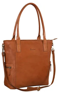 Produktbild von Benthill Damen Shopper Leder - Umhängetasche aus echtem Rindsleder - Handtasche mit Reißverschluss - Schultertasche / Vintage Tasche