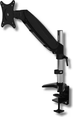 Produktbild von Techly ICA-LCD 111-BK, Klemme, 8 kg, 38,1 cm (15"), 68,6 cm (27"), 100 x 100 mm, Schwarz