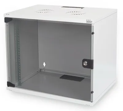 Produktbild von 483-mm-Wandschrank, 7 HE (grau, 7 Höheneinheiten)