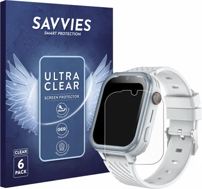 Produktbild von 6x Für DDIOYIUR Smartwatch Schutzfolie Savvies Displayschutz Display Schutz Folie Klar Transparent