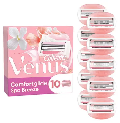 Zdjęcie produktu dla Gillette Venus Comfortglide shave LADIES Spa Breeze 10 ostrzy WYMIANA Folia ochronna
