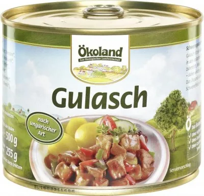 Produktbild von ÖKOLAND Gulasch nach ungarischer Art 0% - 500g