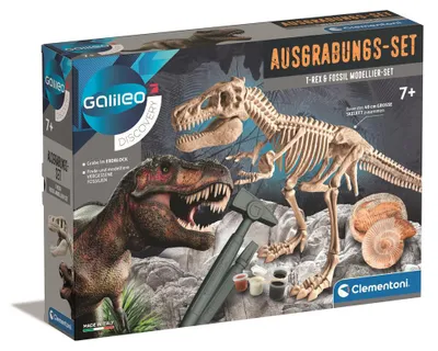 Produktbild von Clementoni 59311; 69491 - Ausgrabungs-Set Das Skelett des Giganten T-Rex