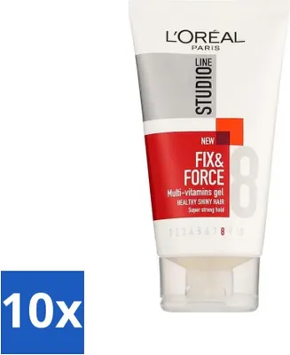 Obrázek produktu pro L'Oréal Paris - L'Oréal Paris - Studio Line Essentials - Fix & Force - Gel - Super Strong - 150 ml - Výhodné balení - 10 kusů