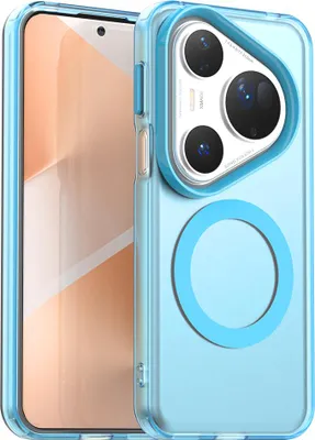Produktbild von Magnetisch Hülle für Huawei Pura 80 Ultra, Schlank Durchscheinend Matt Stoßfest Handyhülle Blau