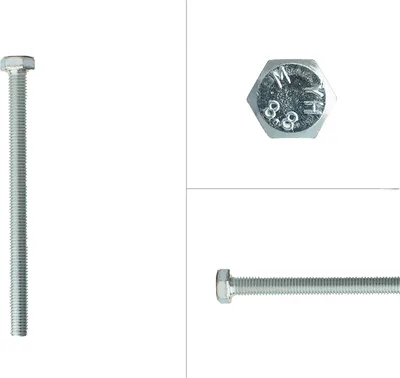 Produktbild von Sechskantschrauben verzinkt M8 x 110 mm - 100 Stück